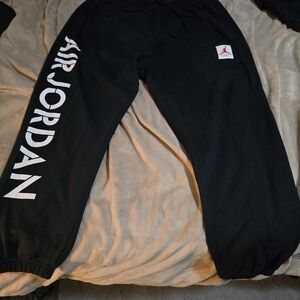 Jordan Kids Black Sweatpants with Logo